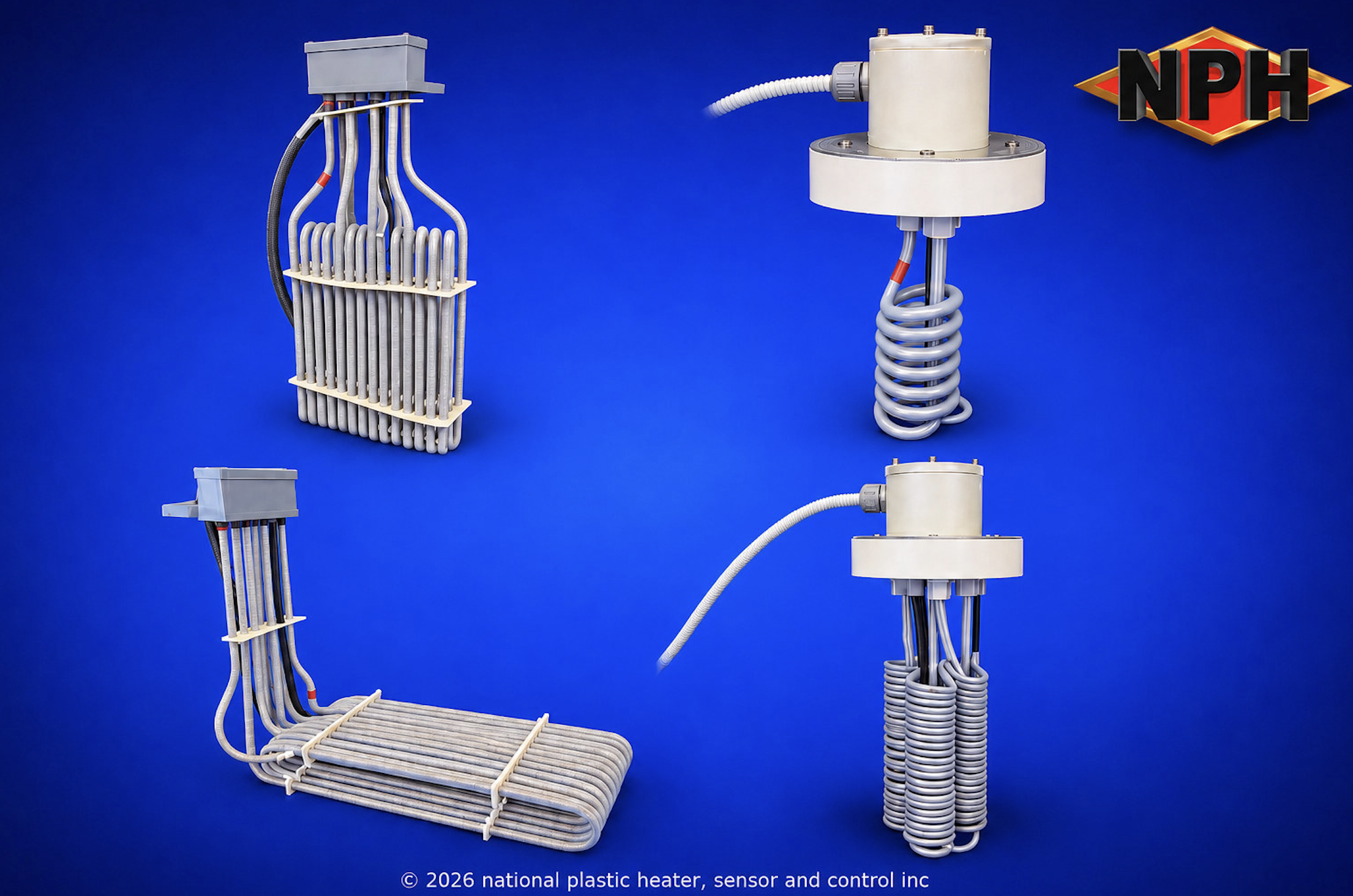 Flange & Over-the-Side Teflon (PTFE) Immersion Heaters Group